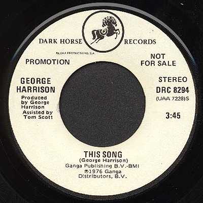 Dark Horse White Promo Label