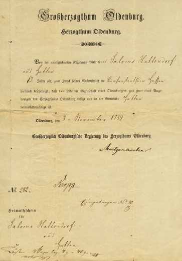 Citizenship 1854